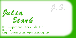 julia stark business card